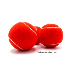 Kleuren tennisballen rood