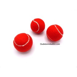 Kleuren tennisballen rood