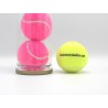 Kleuren tennisballen roze