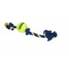 XL Giant 3-Knot Cotton Rope 60 cm with Tuff Ball (10 cm)