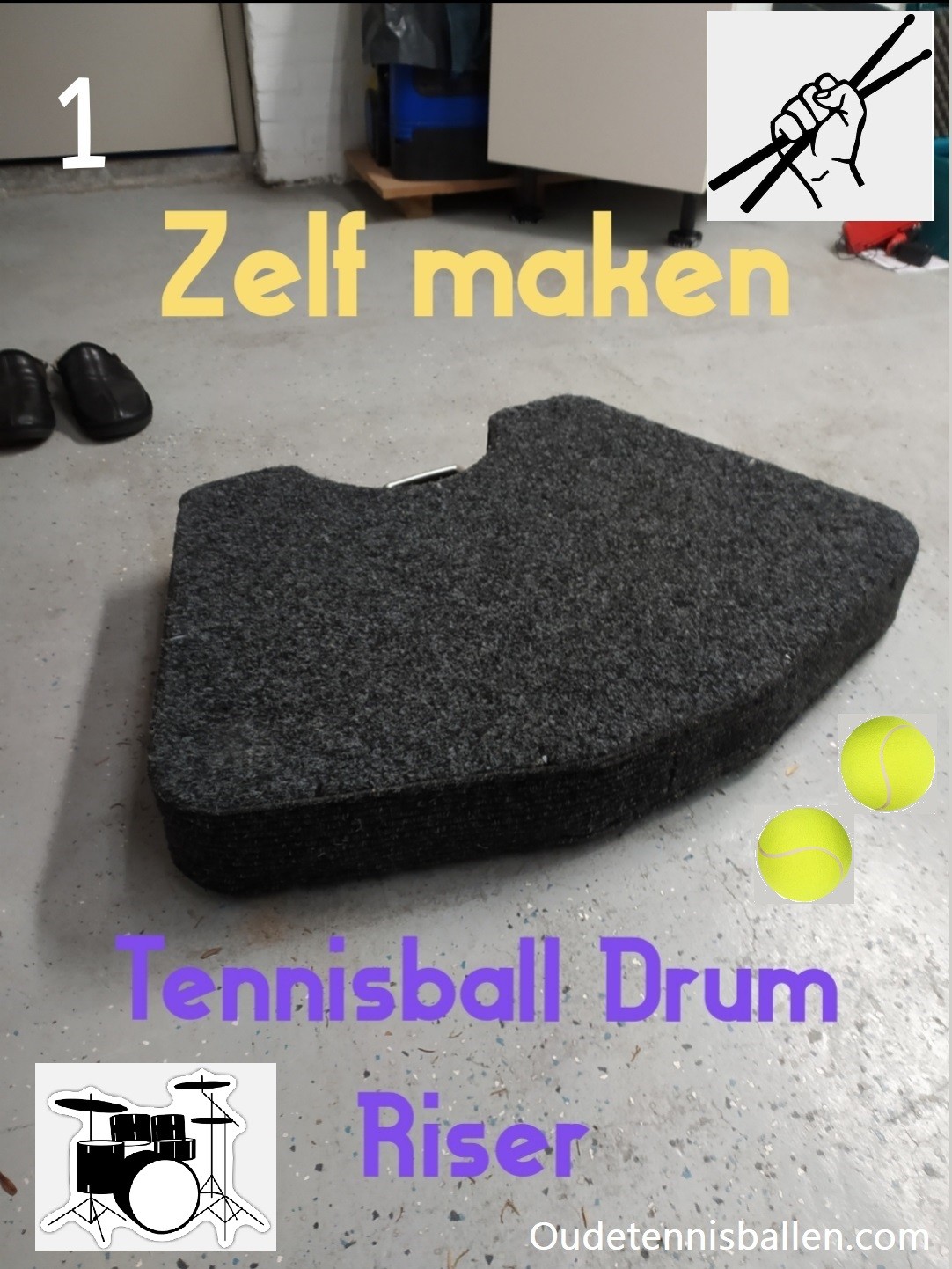 Tennis ball Drum Riser