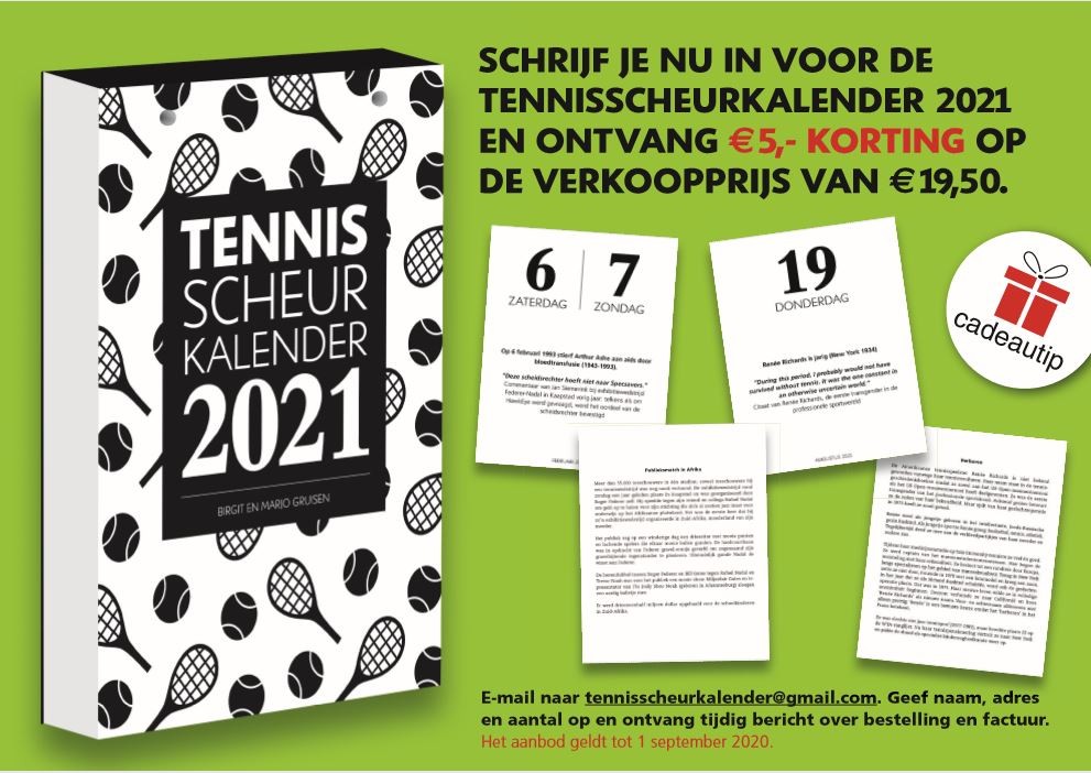De Tennisscheurkalender 2021